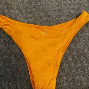 MondaySwimwear Byron Bottom - Tangerine Rib - Medium